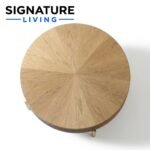Signature Living Round Starburst Oak Coffee Table - Image 4