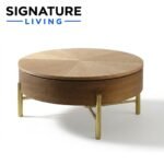Signature Living Round Starburst Oak Coffee Table - Image 2