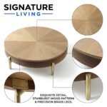 Signature Living Round Starburst Oak Coffee Table - Image 3