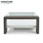 Signature Living Two-Tone Glass Coffee Table - Image 3